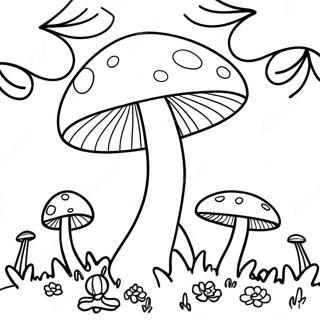 Pagina Para Colorir Do Cogumelo Psicodelico Colorido 8977-7337