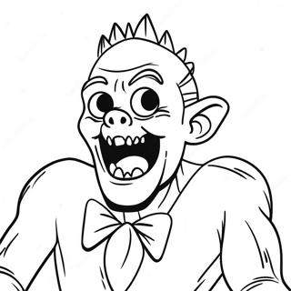 Pagina Para Colorir Do Monstro Assustador Do Goosebumps 8987-7348