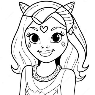 Pagina Para Colorir Da Clawdeen Wolf Do Monster High 8996-7351