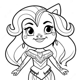 Pagina Para Colorir Da Clawdeen Wolf Do Monster High 8996-7352