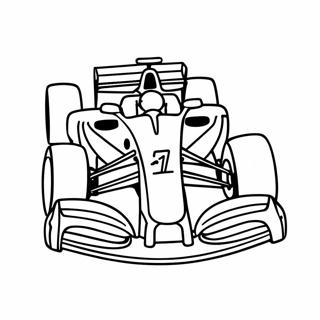 Pagina Para Colorir Do Carro De Corrida Da Formula 1 9056-7398