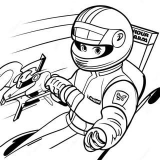 Pagina Para Colorir Do Piloto De Formula 1 Em Acao 9057-7404