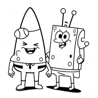 Pagina Para Colorir Do Spongebob E Patrick 911-727