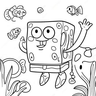 Pagina Para Colorir Da Aventura Subaquatica Do Spongebob Squarepants 912-729