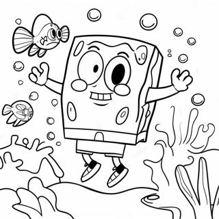 Pagina Para Colorir Da Aventura Subaquatica Do Spongebob Squarepants 912-730