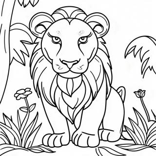 Pagina Para Colorir De Leao 9136-7464