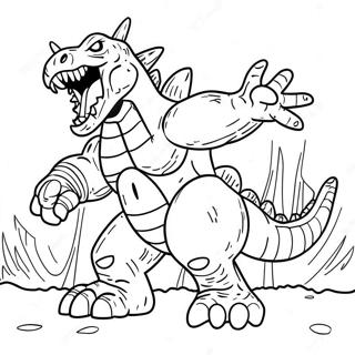 Pagina Para Colorir Batalha De Kaiju Gigante 9167-7491