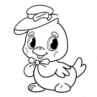 Pagina Para Colorir Da Daisy Duck Fofa Com Um Laco 922-737