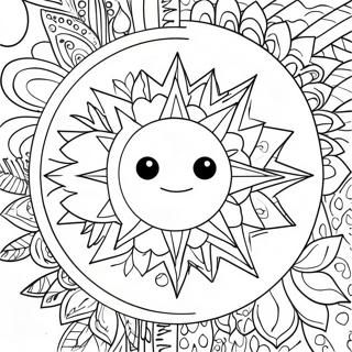 Pagina Para Colorir Sol E Lua Boemios 9236-7542