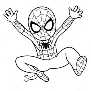 Homem-Aranha Fofo Páginas Para Colorir