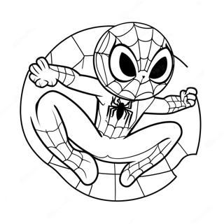 Pagina Para Colorir Homem Aranha Fofo 9286-7583