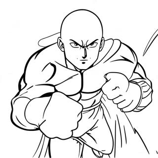 Pagina Para Colorir Do Saitama Em Acao 9307-7601