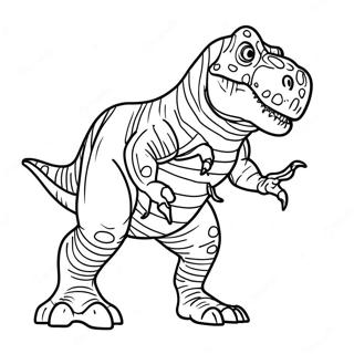 Pagina Para Colorir Do T Rex Realista 931-744