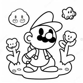 Pagina Para Colorir Da Aventura Alegre Do Paper Mario 9367-7650