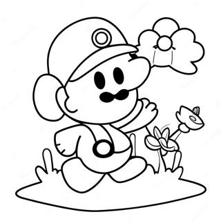 Pagina Para Colorir Da Aventura Alegre Do Paper Mario 9367-7651