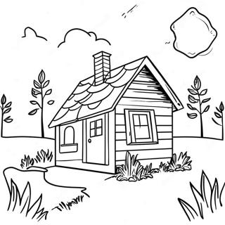 Pagina Para Colorir Da Pequena Casa Na Colina 9526-7770