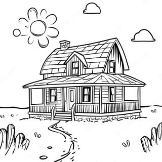 Pagina Para Colorir Da Pequena Casa Na Colina 9526-7771