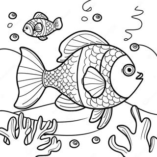 Pagina Para Colorir De Peixes Coloridos Nadando Em Recifes De Coral 9537-7783