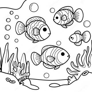 Pagina Para Colorir De Peixes Coloridos Nadando Em Recifes De Coral 9537-7784