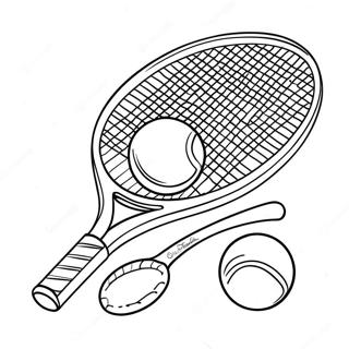 Pagina Para Colorir De Raquete E Bola De Tenis 9546-7788