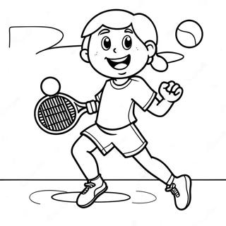 Pagina Para Colorir De Jogador De Tenis Empolgado Servindo 9547-7789