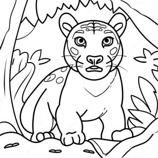 Pagina Para Colorir Do Predador Feroz Na Selva 9617-7847