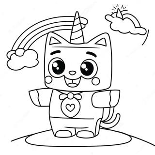 Pagina Para Colorir Da Unikitty Feliz Com Arco Iris 9627-7853