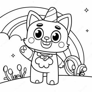 Pagina Para Colorir Da Unikitty Feliz Com Arco Iris 9627-7855