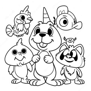 Pagina Para Colorir Do Booba Com Amigos 9667-7887