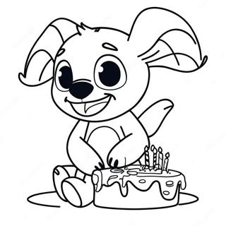 Pagina Para Colorir Do Stitch Aniversario 9696-7908