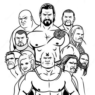 Pagina Para Colorir Dos Superstars Da Wwe Em Acao 9707-7920