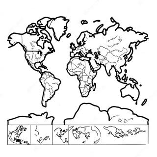 Pagina Para Colorir Do Mapa Mundi 9726-7938