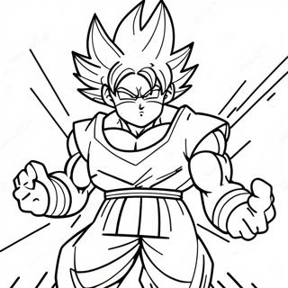 Goku Ultra Instinct Em Posicao De Batalha Pagina Para Colorir 9757-7965