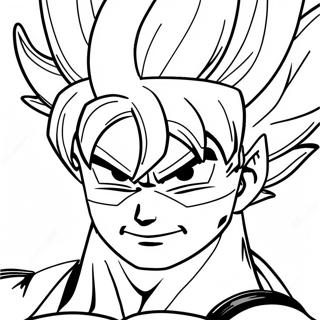 Goku Ultra Instinct Em Posicao De Batalha Pagina Para Colorir 9757-7967