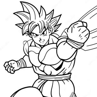 Goku Ultra Instinct Em Posicao De Batalha Pagina Para Colorir 9757-7968