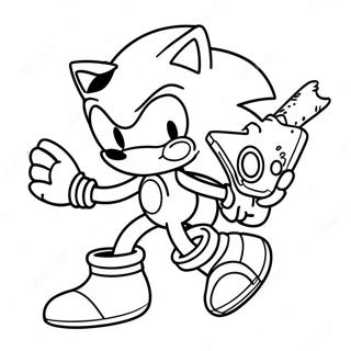 Pagina Para Colorir De Sonic Mania 9796-8058