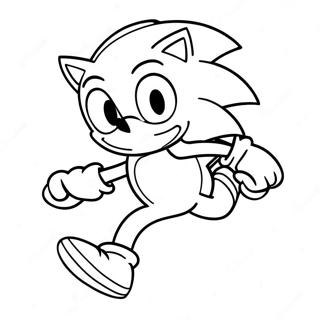 Pagina Para Colorir De Sonic The Hedgehog Correndo Rapido 9797-7997