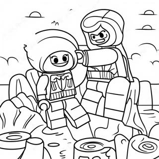 Pagina Para Colorir Da Cena De Aventura De Lego Dreamzzz 9807-8007