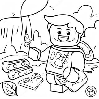 Pagina Para Colorir Da Cena De Aventura De Lego Dreamzzz 9807-8008