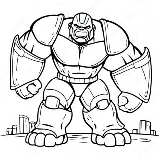 Pagina Para Colorir Hulk Buster Em Acao 9867-8117