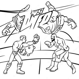 Paginas Para Colorir Dos Superstars Da Wwe Em Acao 9907-8150