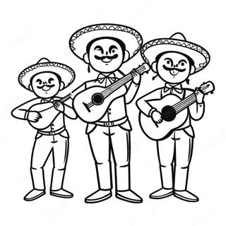 Pagina Para Colorir Da Banda Mariachi Vibrante 992-796