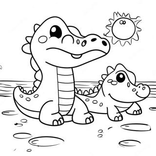 Paginas Para Colorir Dos Crocs Fofos Na Praia 9967-8197